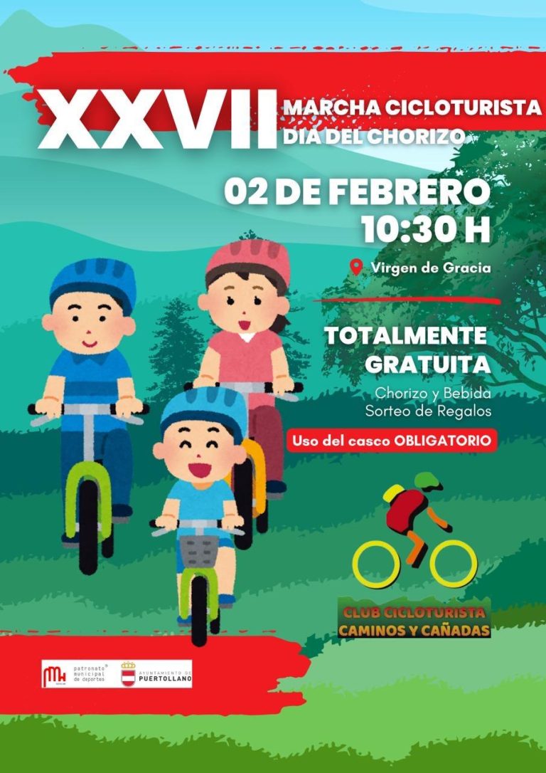 Puertollano: El club Caminos y Cañadas celebra este domingo la Marcha cicloturista “Día del chorizo”