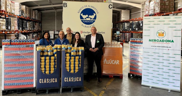 Mercadona dona 25.200 toneladas de alimentos a las 847 entidades sociales con las que colabora