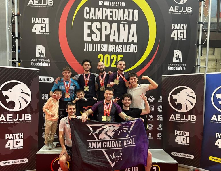 El AMM Ciudad Real consigue un palmarés envidiable en el Campeonato de España de Jiu Jitsu y Grappling