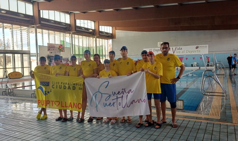 Paralímpico Puertollano consigue 10 medallas y un meritorio tercer puesto por equipos en el VII Open Nacional Inclusivo de Natación Adaptada