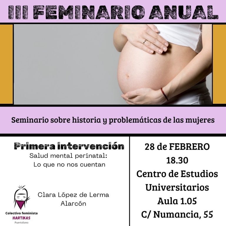 Puertollano: El Colectivo Feminista Hartikas lanza el III Feminario Anual