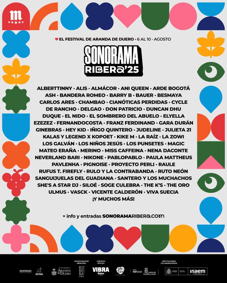 Arde Bogotá, Viva Suecia, Franz Ferdinand, La Raíz, Fernandocosta y Barry B lideran las primeras confirmaciones de Sonorama Ribera 2025