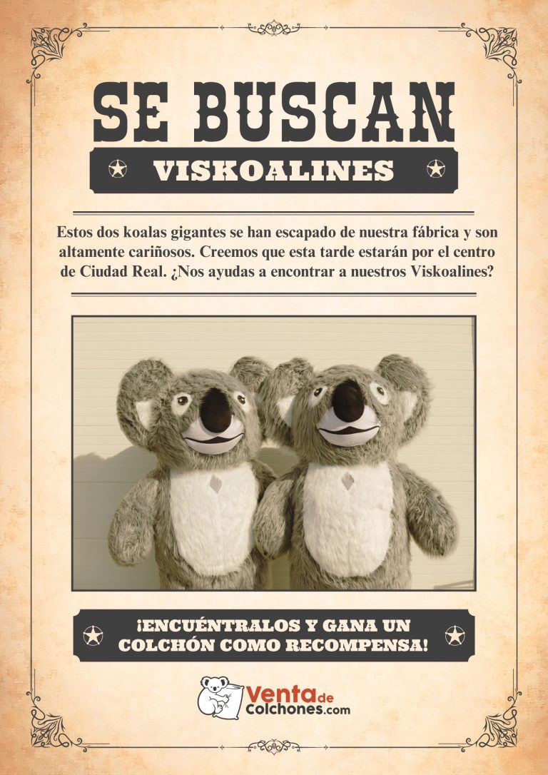 Esta San Valentín, encuentra un koala en Ciudad Real y gana un colchón