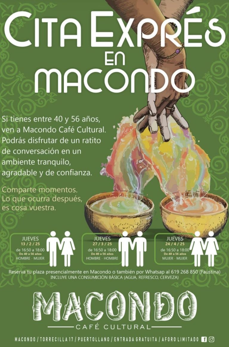 El mes del amor llega a Macondo Café Cultural de Puertollano con la programación de «Cita Exprés en Macondo»