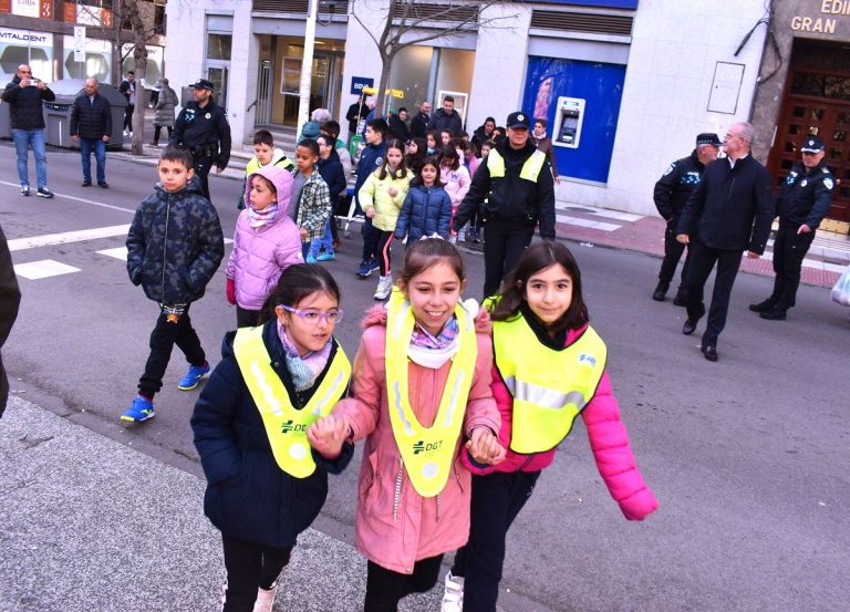 Puertollano: Escolares del colegio David Jiménez Avendaño ponen en práctica lo aprendido en las jornadas de educación vial