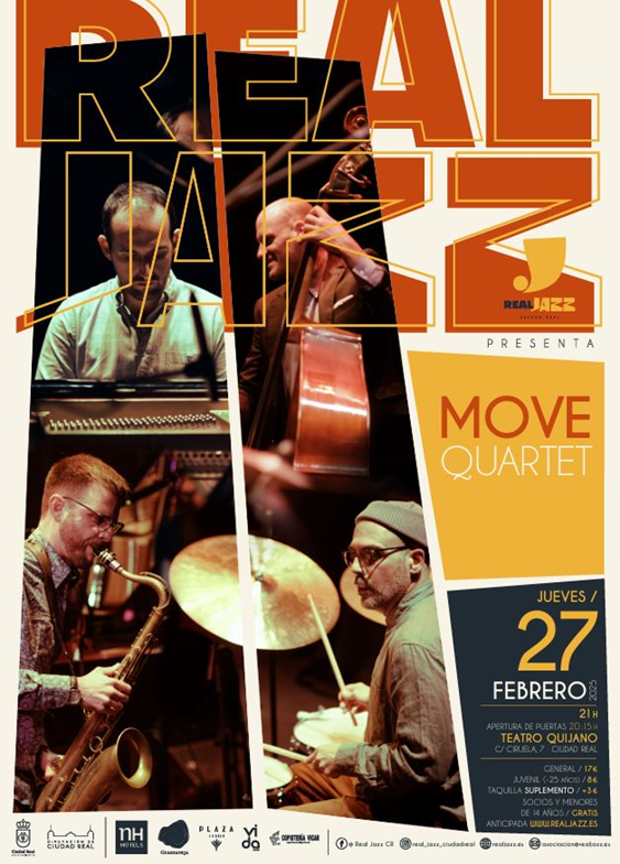 MOVE Quartet, uno de los grupos más interesantes del panorama jazzístico, en Ciudad Real