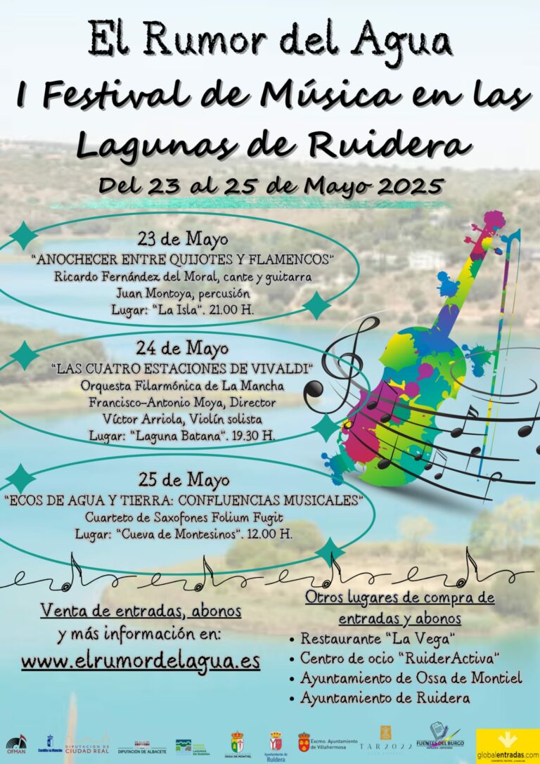 Presentación del festival «El Rumor del Agua» que se celebrará en las Lagunas de Ruidera