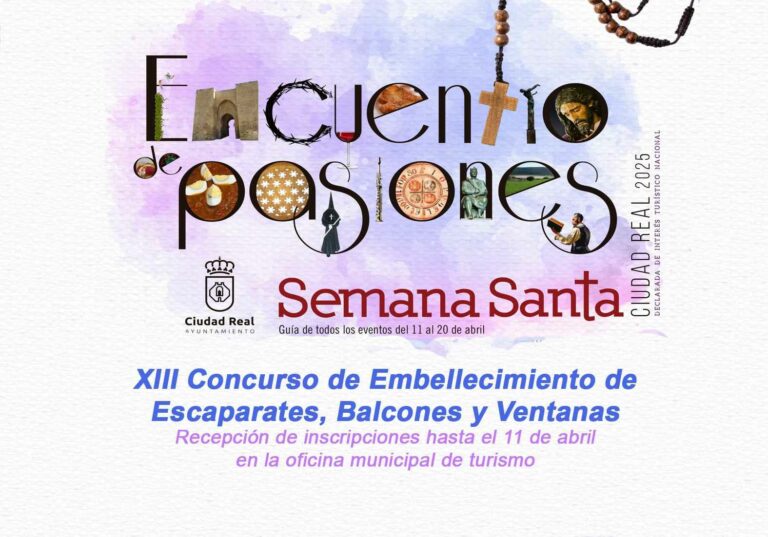 Abierto el plazo para el XIII Concurso de embellecimiento de escaparates, balcones y ventanas de cara a la Semana Santa de Ciudad Real