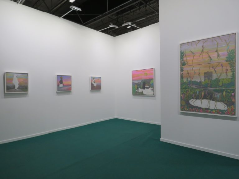 Obras de la artista Joana Choumali, en ARCOmadrid 2025