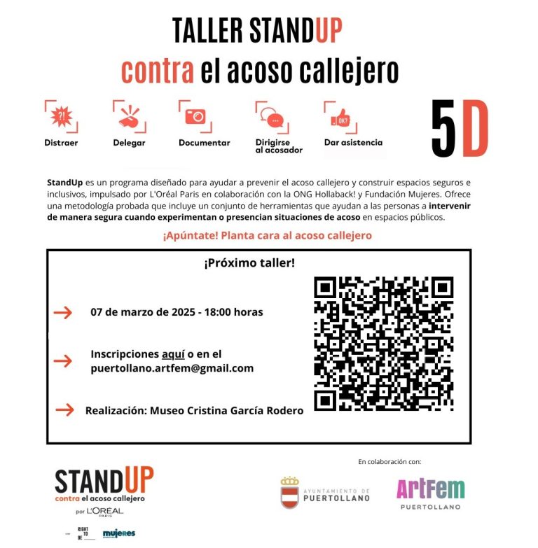 La Asociación ARTFEM y Fundación Mujeres organizan el Taller «Planta cara al acoso callejero» con motivo del 8M en Puertollano La Asociación ARTFEM y Fundación Mujeres organizan el Taller «Planta cara al acoso callejero» con motivo del 8M en Puertollano