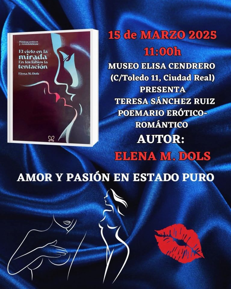 Elena Martín Dols presentará su libro de poemas «En el cielo la mirada, en los labios la tentación» el sábado en el Elisa Cendrero de Ciudad Real