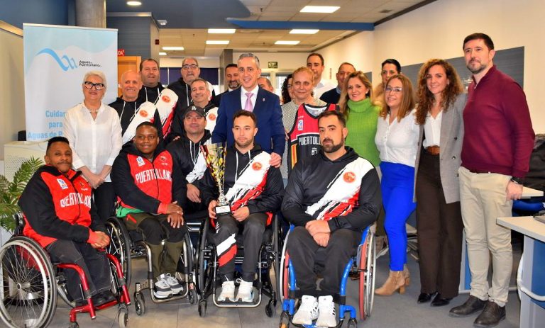 Gratitud de Aguas de Puertollano a los campeones del BSR Amiab