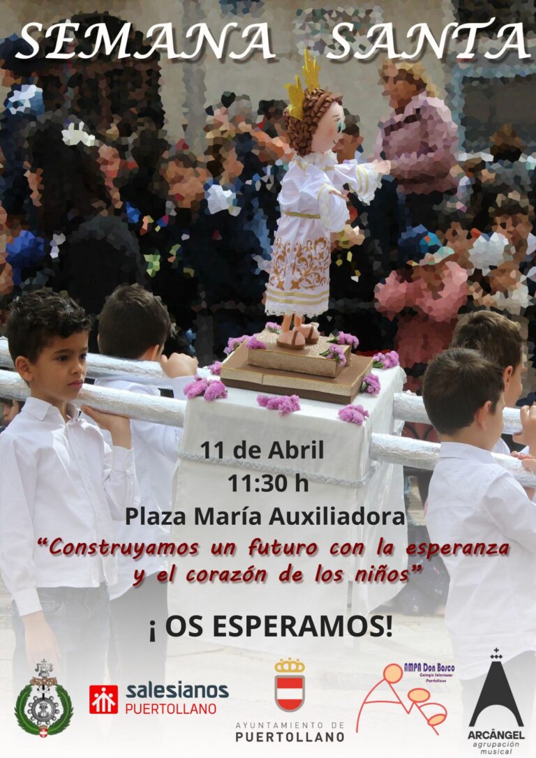 Salesianos Puertollano celebrará su procesión infantil de Semana Santa el 11 de abril