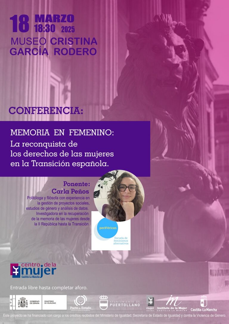 Puertollano: La reconquista de derechos civiles y políticos de las mujeres en los últimos cincuenta años en una conferencia de Carla Peños