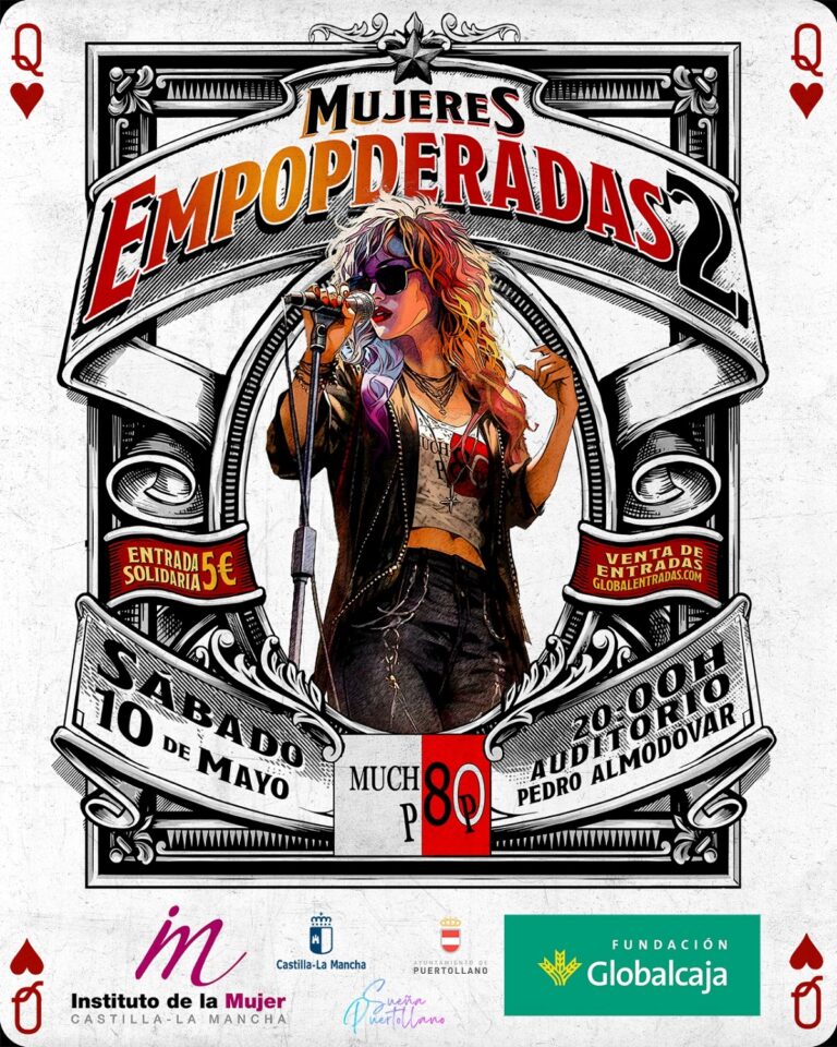 Puertollano: 18 voces femeninas interpretarán con «Mucho Pop» los grandes éxitos musicales en «Mujeres EmpoPderadas 2»