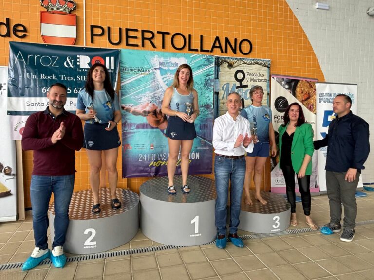 Puertollano: Más de 150 nadadores baten récord y logran más de 470.000 metros nadados en 24 horas