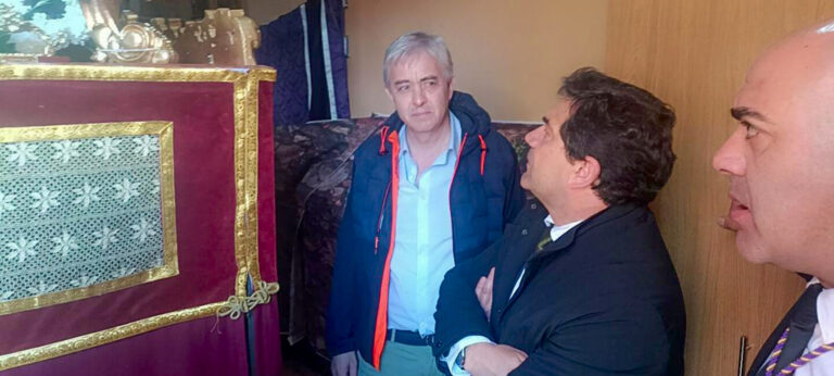 Valverde destaca en el barrio del Pilar de Ciudad Real el esfuerzo de cofrades y hermandades en la Semana Santa de la capital y de toda la provincia