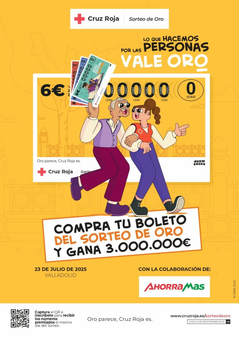 Ahorramas mantiene desde hace 13 años su colaboración con Cruz Roja apoyando el Sorteo de Oro