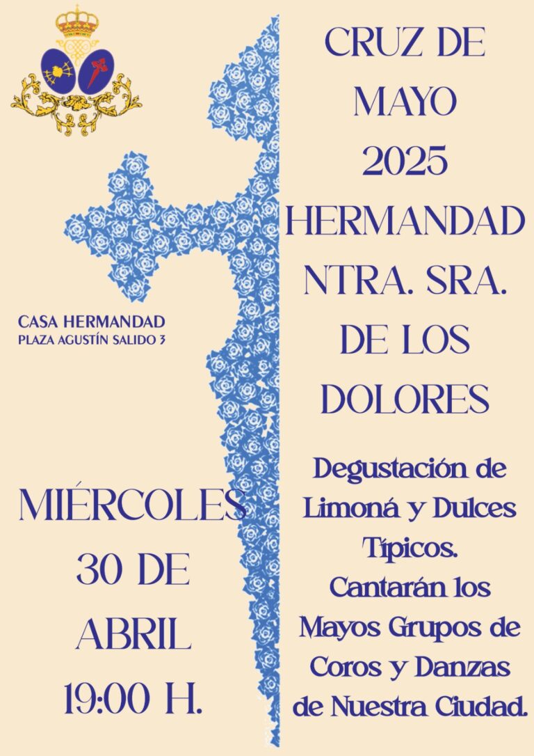 Ciudad Real: La Hermandad de la Dolorosa invita a mayos y limoná