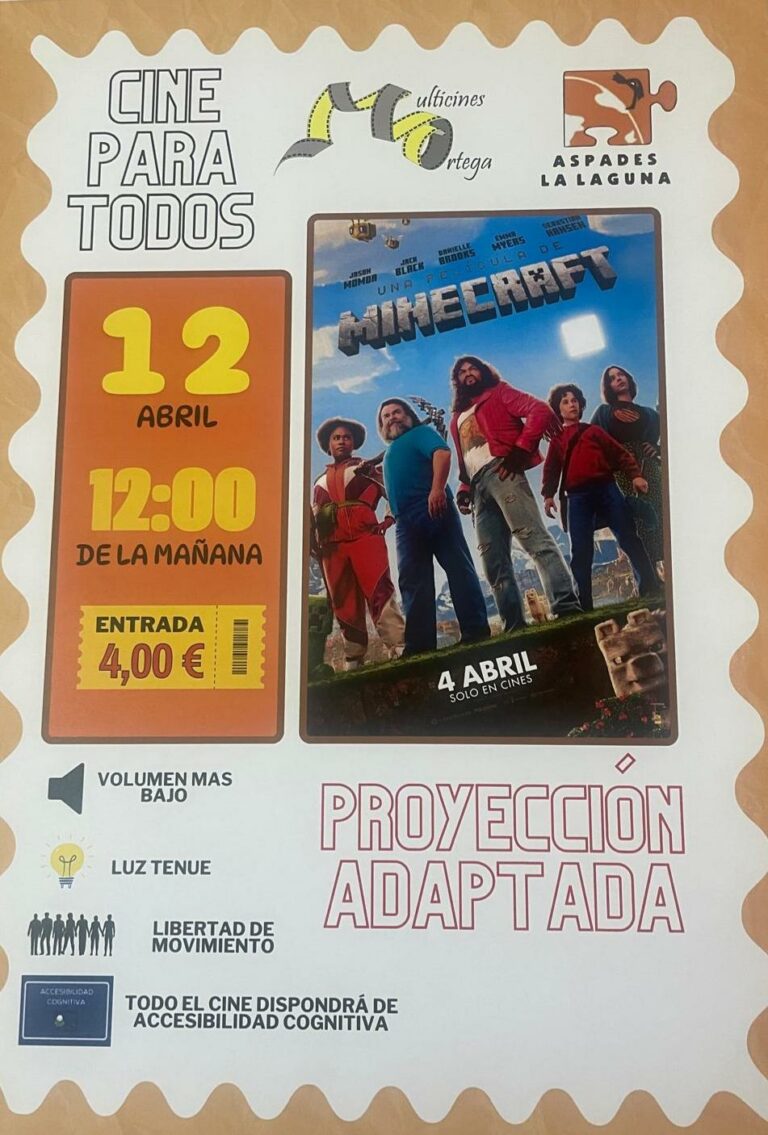 Puertollano: Aspades-La Laguna proyectará “Minecraft” el 12 de abril con “Cine para todos”