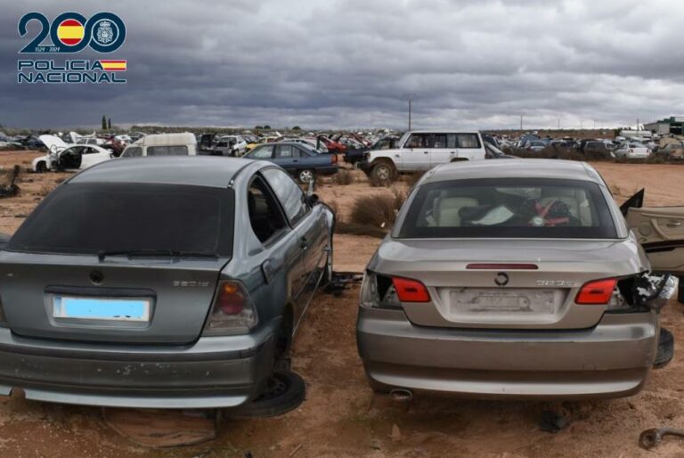 La Policía Nacional detiene en Alcázar de San Juan a un varón especializado en la sustracción y desguace de vehículos