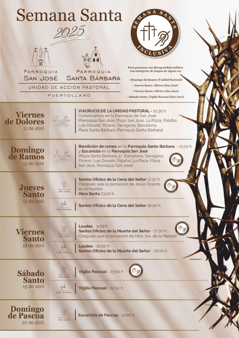 Una Semana Santa inclusiva en San José-Santa Bárbara con la participación en actos religiosos de una intérprete de lenguaje de signos