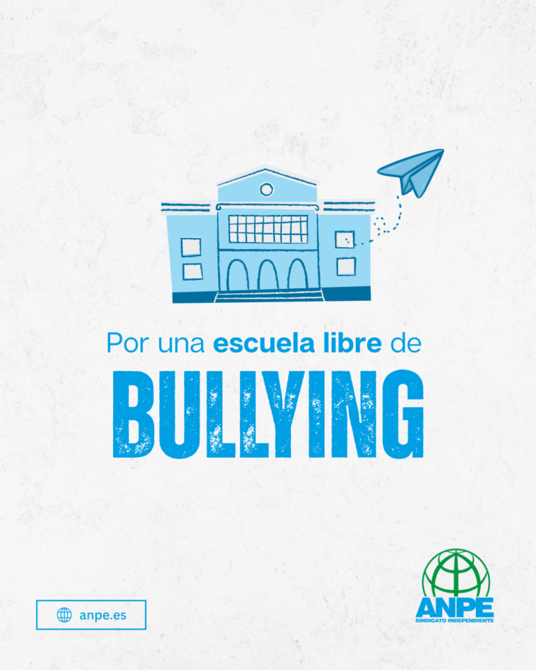 ANPE reclama una estrategia nacional que implique al conjunto de la sociedad en la erradicación del acoso escolar