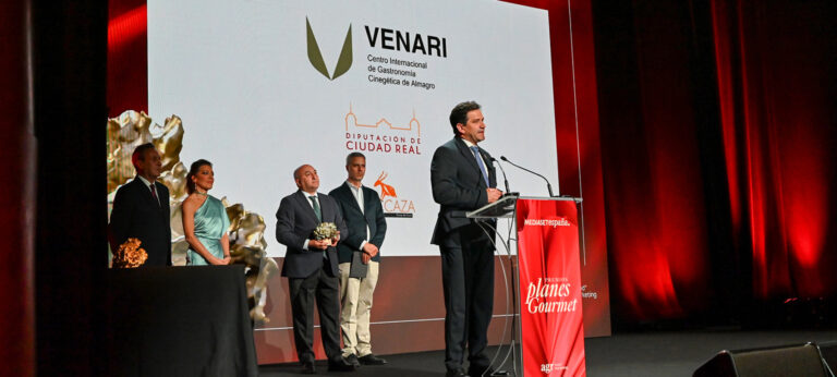 La Diputación de Ciudad Real y ASICCAZA recogen en Madrid el Premio Planes Gourmet de Mediaset España al Mejor Proyecto de Formación Gastronómica por Venari