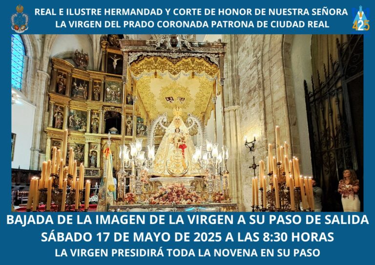 Mayo, un mes dedicado a la Virgen del Prado que culminará con su salida extraordinaria