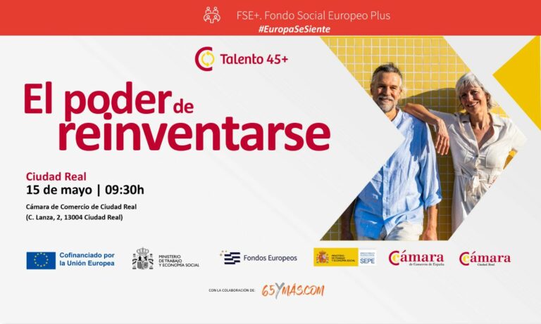 Cámara de Comercio de Ciudad Real, Fernando Romay y 65YMÁS apuestan por ‘El poder de reinventarse’ Cámara de Comercio de Ciudad Real, Fernando Romay y 65YMÁS apuestan por ‘El poder de reinventarse’