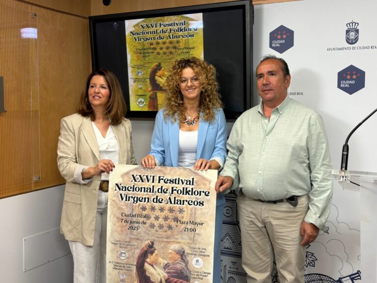 El XXVI Festival Folclórico Virgen de Alarcos volverá a llenar de música, color y tradición la Plaza Mayor de Ciudad Real