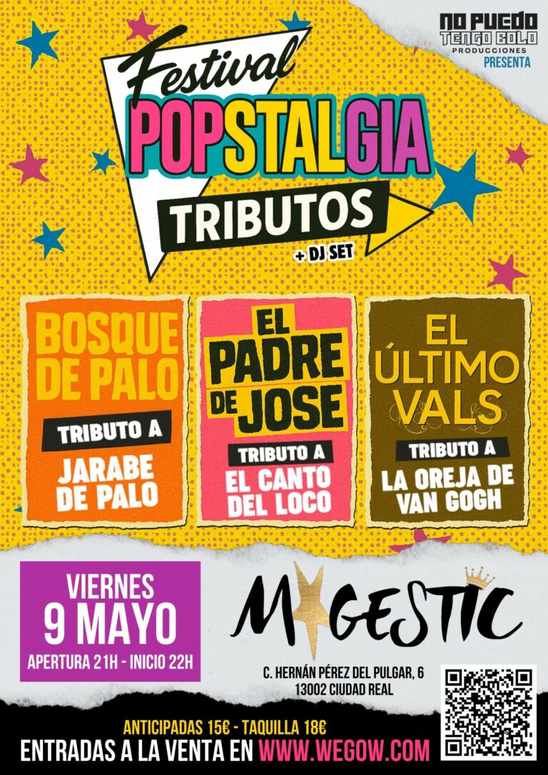 Popstalgia: El festival de tributos pop-rock de los 2000 llega a Ciudad Real