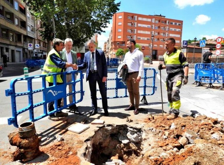 Puertollano: Reabierto el tráfico de calles Real y Cuadro tras culminar las obras del nuevo colector de saneamiento