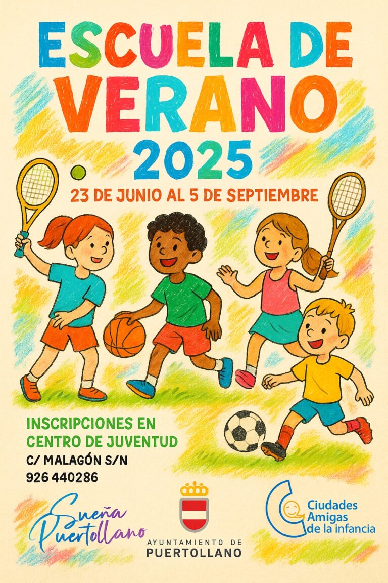 Puertollano: Juventud e infancia abrirá del 9 al 20 de junio las inscripciones de la Escuela de Verano