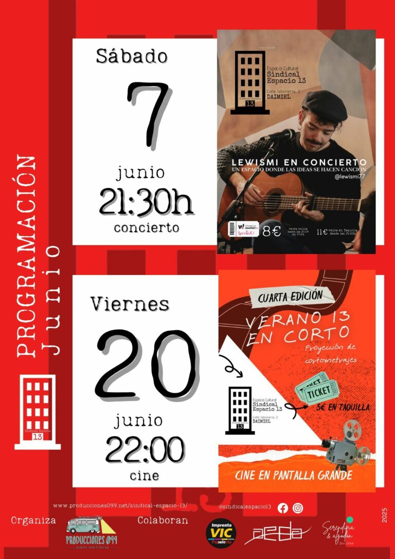 Regresan las veladas culturales al patio de verano de Sindical Espacio 13