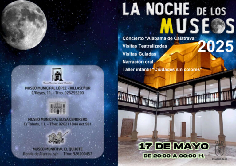 Ciudad Real programa un concierto, un taller infantil, cuentacuentos y visitas teatralizadas para celebrar la Noche de los Museos
