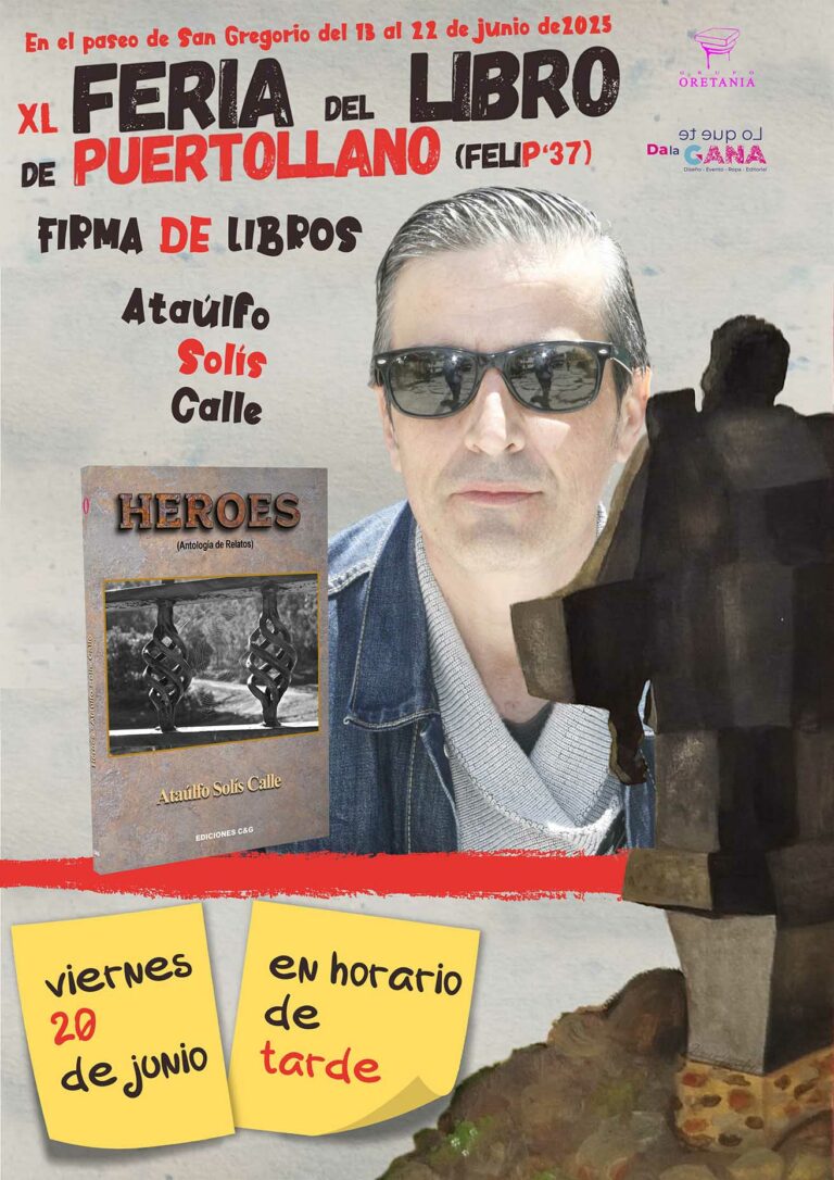 Ataúlfo Solís Calle firma ejemplares de su libro de relatos “Heroes” en la FELIP’37