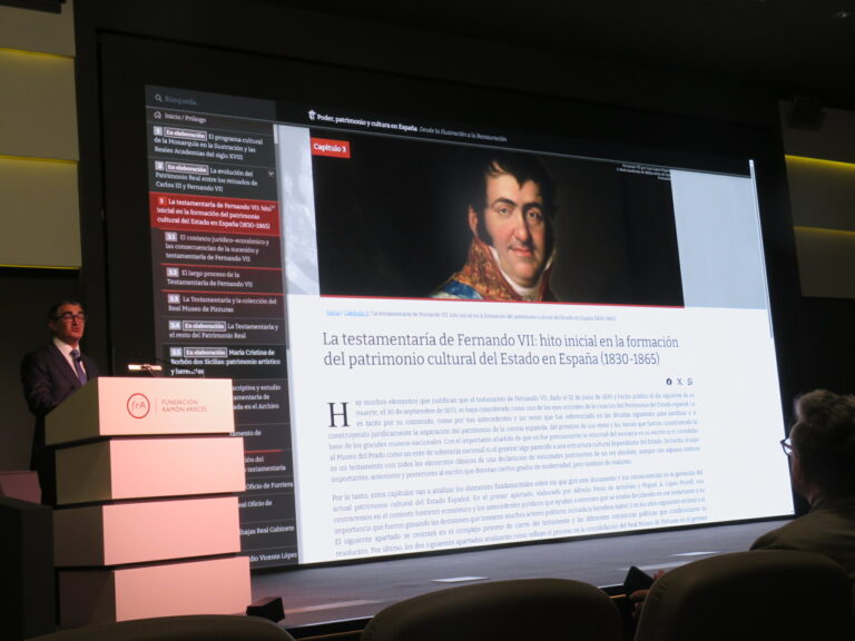 La Real Academia de Bellas Artes de San Fernando presenta la testamentaría íntegra de Fernando VII, en la Fundación Ramón Areces de Madrid