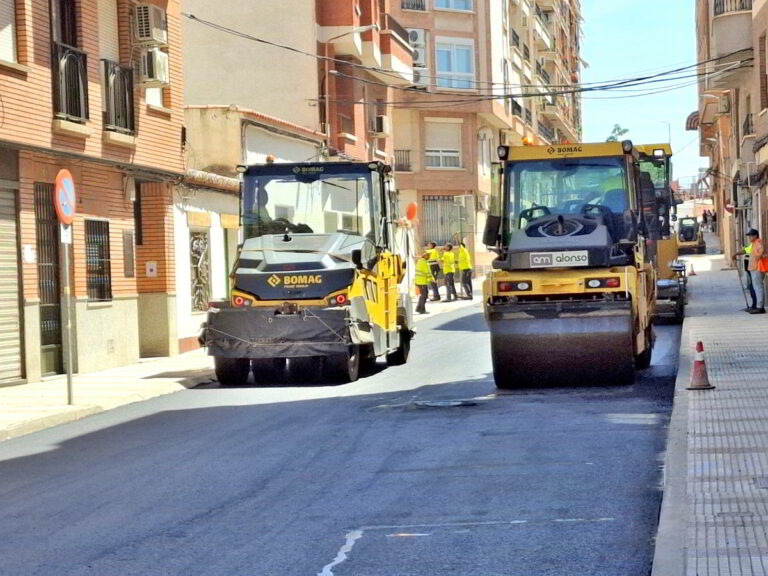 Puertollano: Nuevo asfaltado en la calle Real tras la instalación de nuevas redes de agua y saneamiento