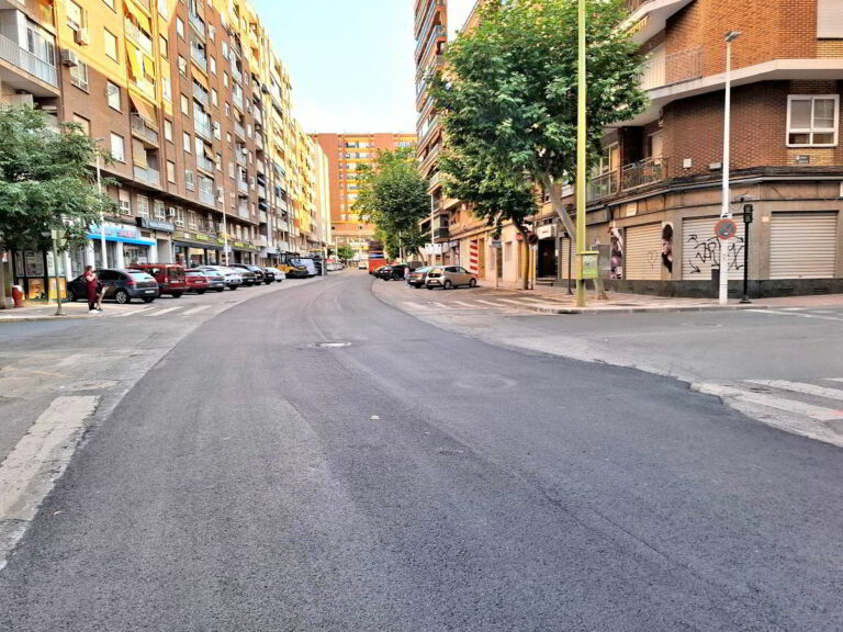 Puertollano: La calle Gran Capitán estrena nueva capa de rodadura con el plan municipal de renovación de asfaltado