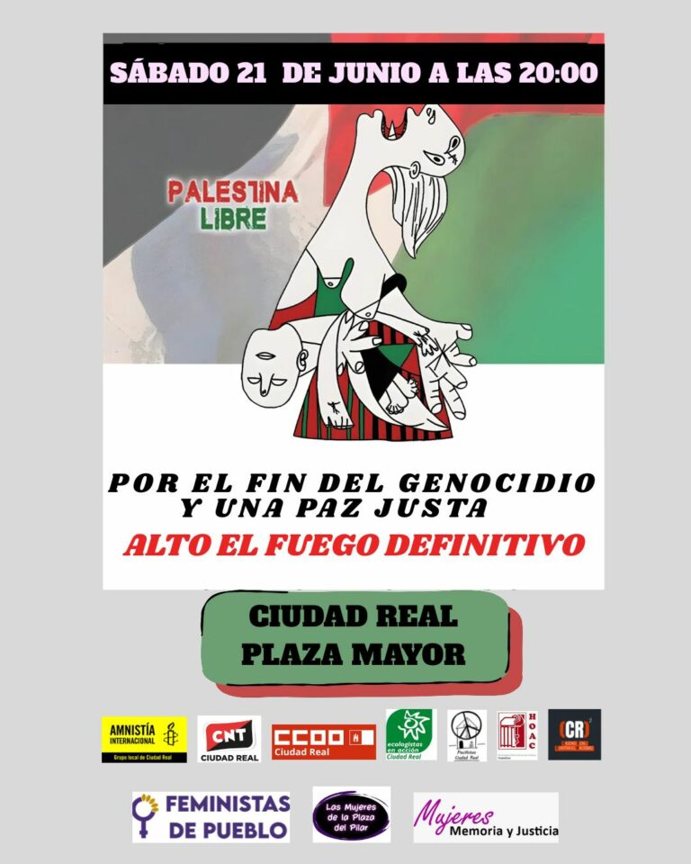 Ciudad Real se solidariza con las víctimas civiles en Gaza