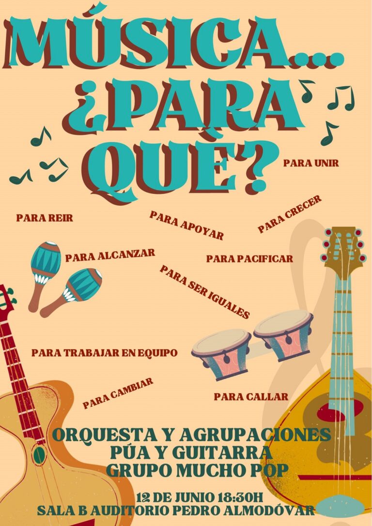 Puertollano: La orquesta de púa y guitarra y «Mucho Pop» compartirán escenario en el concierto «Música…¿para qué?»