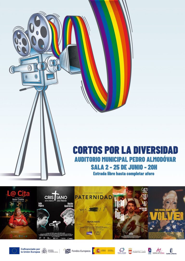 Puertollano: Cortometrajes LGTBI por la diversidad y contra la intolerancia con la concejalía de Igualdad y el Centro de la Mujer