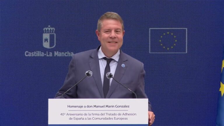 García-Page reivindica “la unidad, los acuerdos, el consenso y la voluntad común” a través del ejemplo de “solvencia” de Manuel Marín