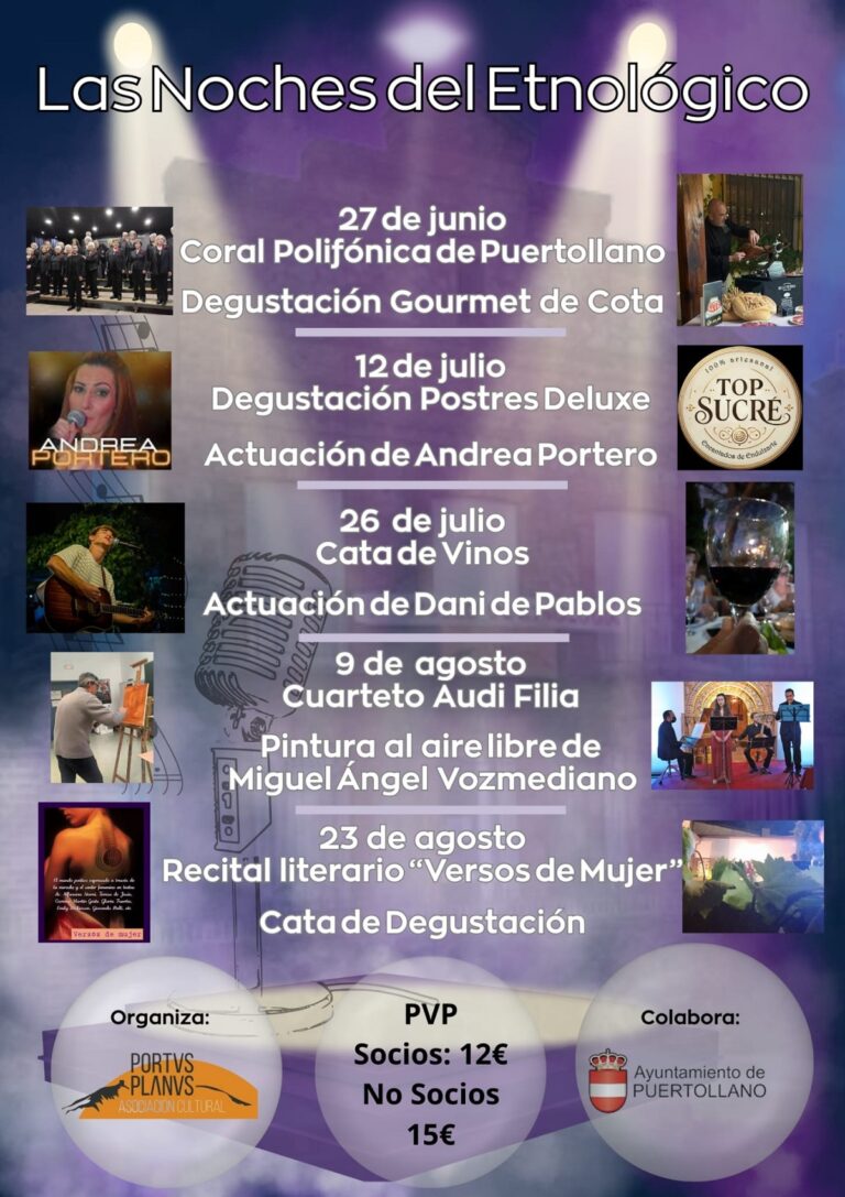 Puertollano: Conciertos, degustaciones, pintura al aire libre y recital literario en las Noches del Etnológico