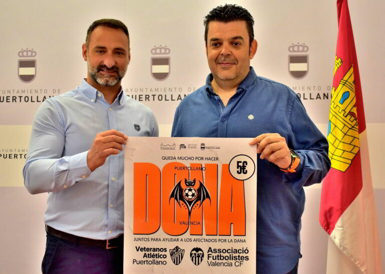 Los veteranos del Valencia y del Atlético Puertollano se medirán en un partido benéfico a favor de los afectados de la DANA