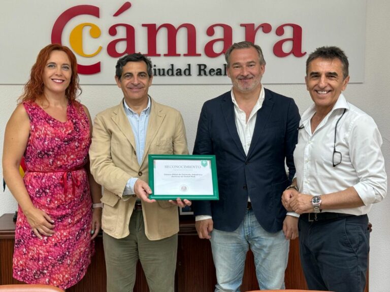 La Cámara de Comercio de Ciudad Real recibe el Distintivo “Cero Accidentes” de Fraternidad-Muprespa