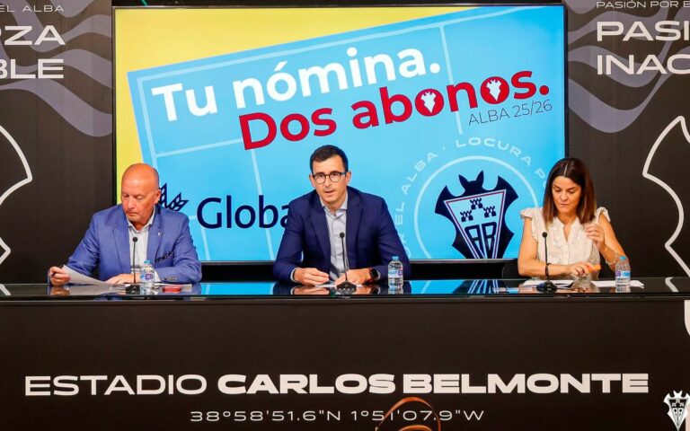 Globalcaja ofrece dos abonos para el Albacete Balompié a quienes domicilien su nómina en una nueva muestra de apoyo a la afición