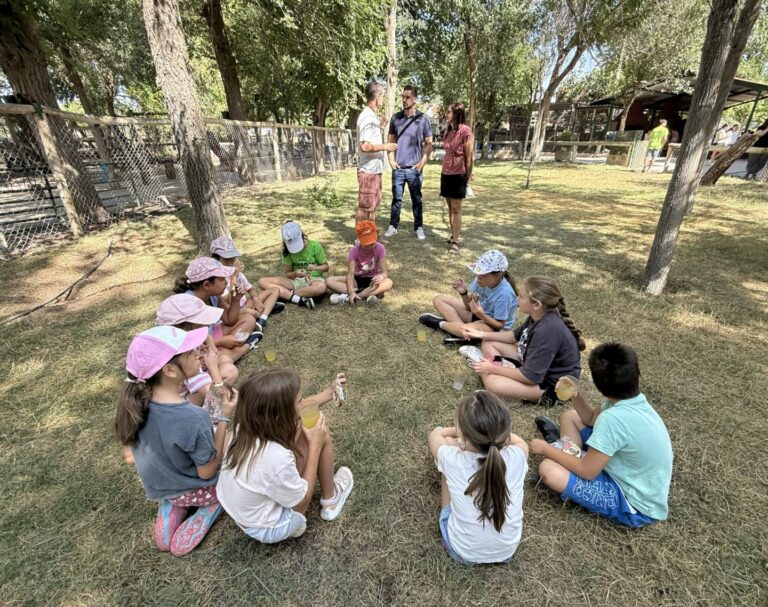 Primer día de diversión en el Campamento Urbano Granja Orea