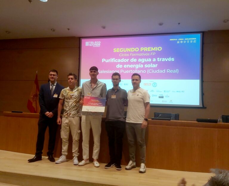 Tres alumnos de Salesianos Puertollano logran la medalla de plata en la fase nacional de los III Teleco Games